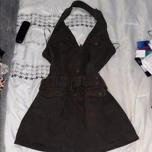 Fashion Nova Black Backless Dress